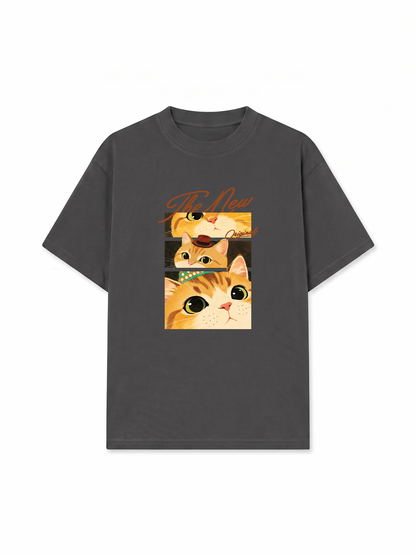 Áo Thun Relaxed Fit Fragments of Curiosity Meow