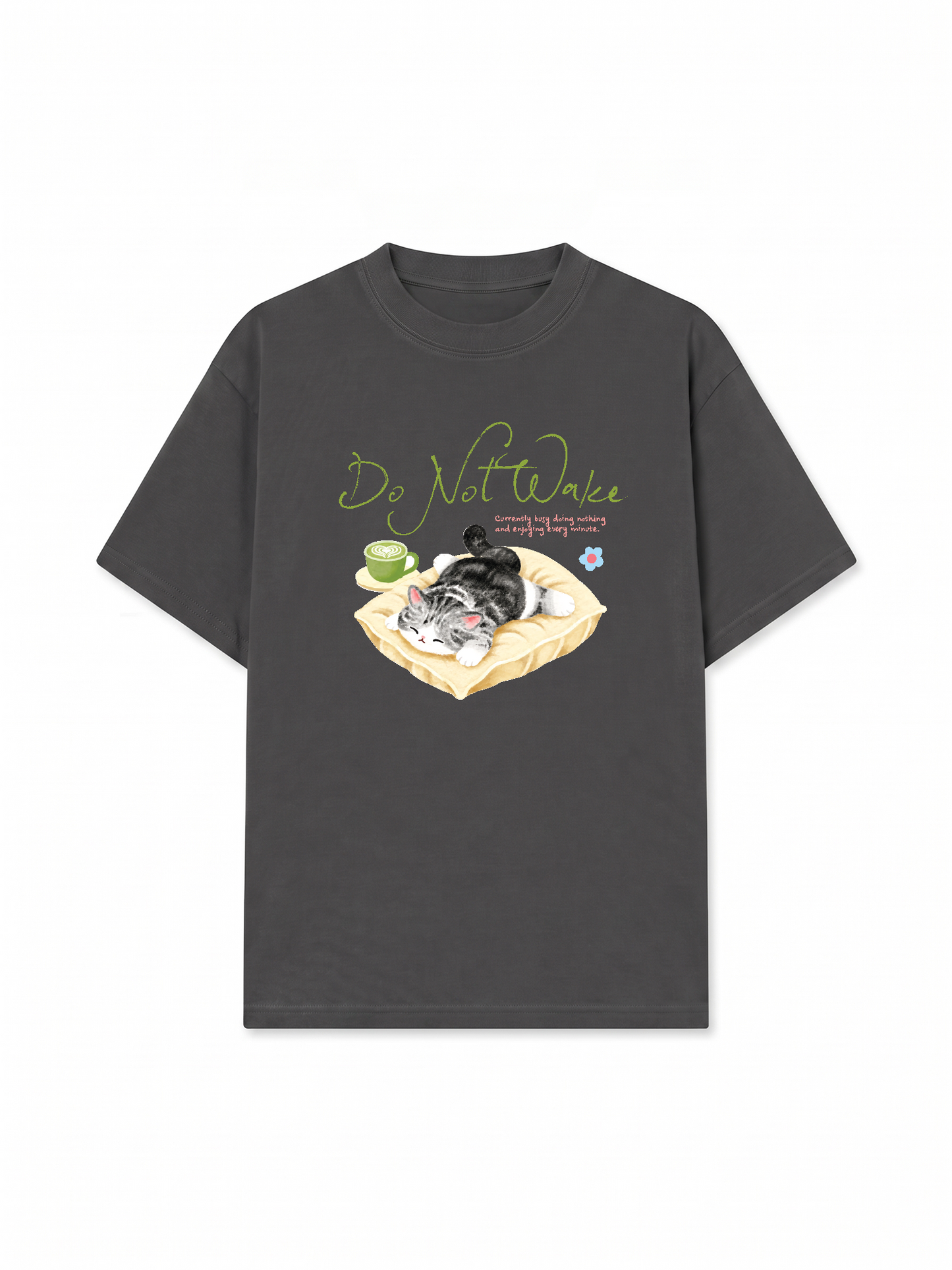 Áo Thun Relaxed Fit Do Not Wake Meow