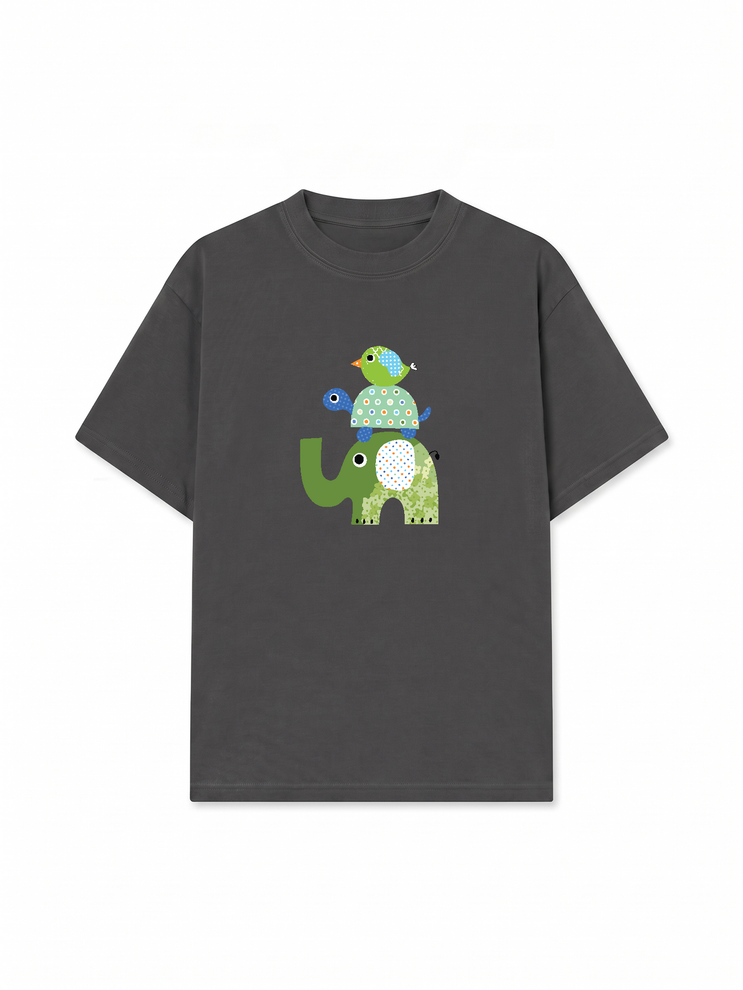 Áo Thun Relaxed Fit Elephant Stack