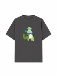 Áo Thun Relaxed Fit Elephant Stack