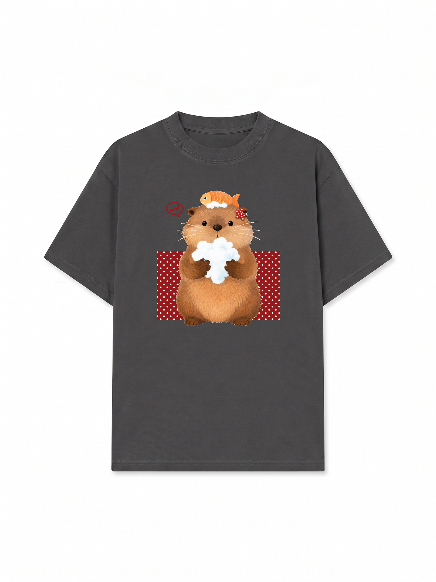 Áo Thun Relaxed Fit Animal Mood Bubble Beaver
