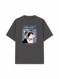 Áo Thun Relaxed Fit Pink Bubble Meow