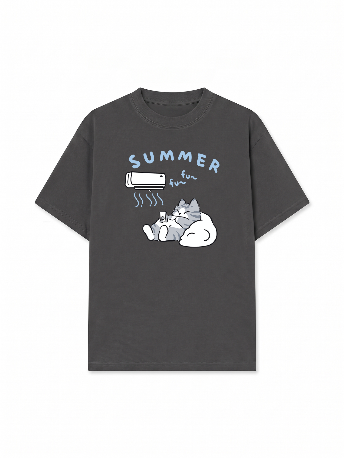Áo Thun Relaxed Fit Animal Moods Lazy Cat