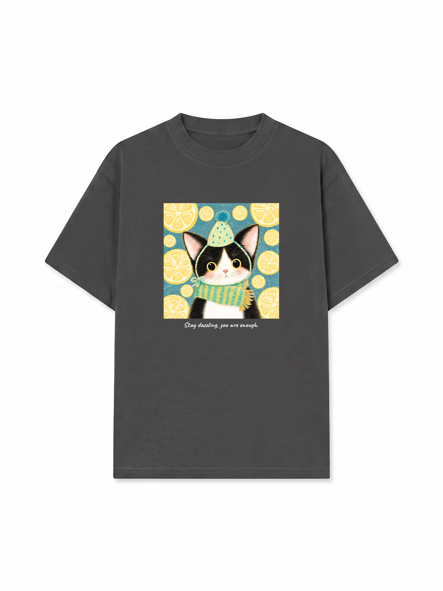 Áo Thun Relaxed Fit Lemon Reverie Meow