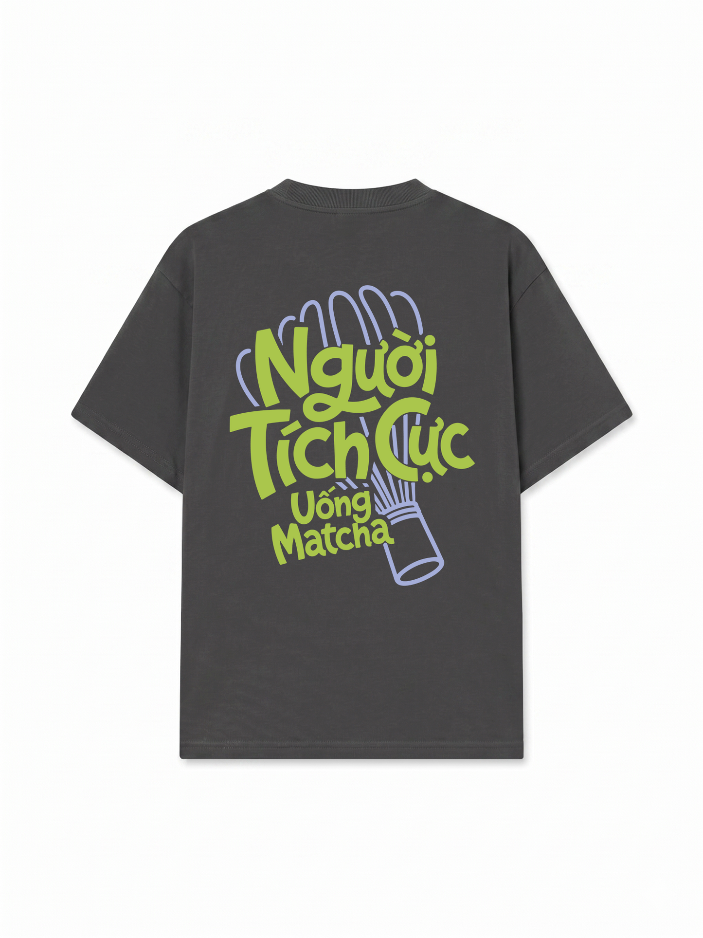 Áo Thun Relaxed Fit Người Tích Cực Uống Matcha