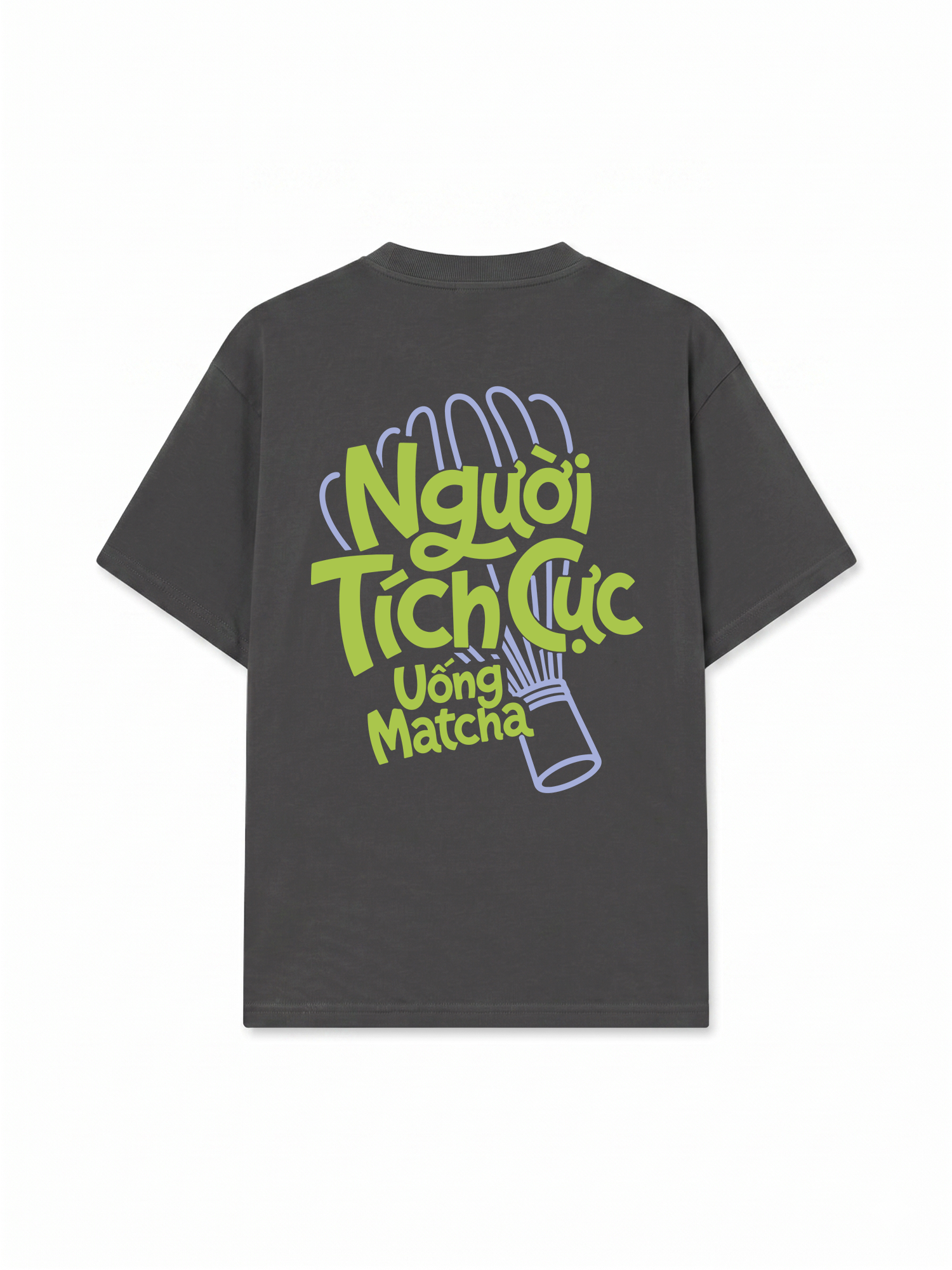 Áo Thun Relaxed Fit Người Tích Cực Uống Matcha