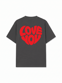 Áo Thun Relaxed Fit Love You Typography
