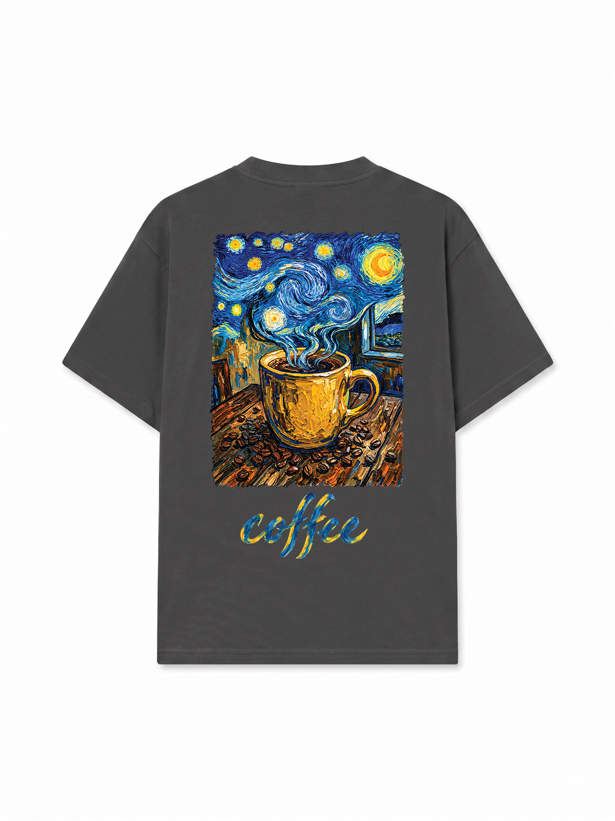 Áo Thun Relaxed Fit Coffee Vangogh