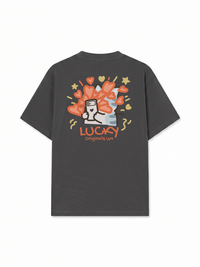 Áo Thun Relaxed Fit Lucky Luv Cat Couple