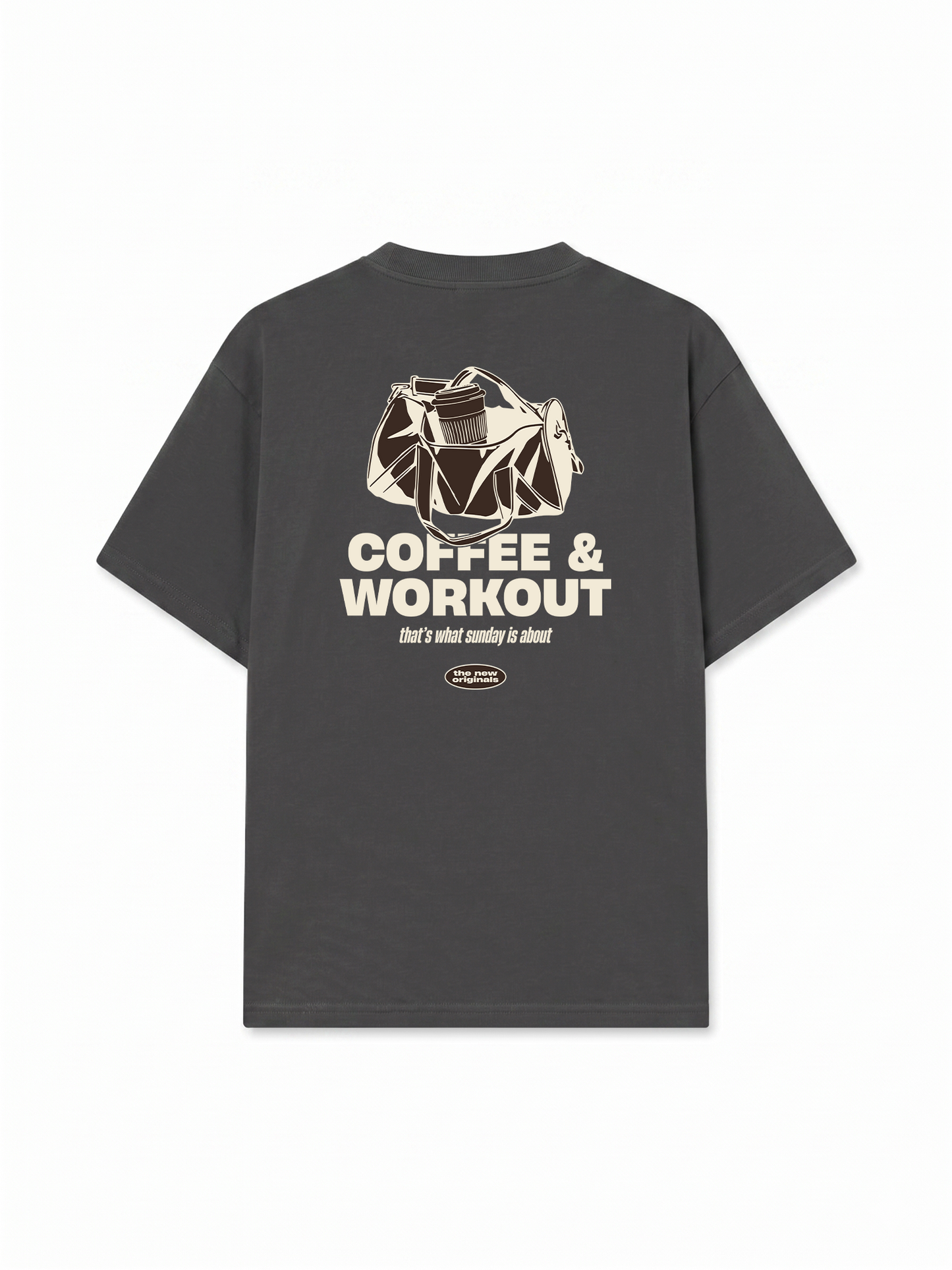 Áo Thun Relaxed Fit Coffee & Workout