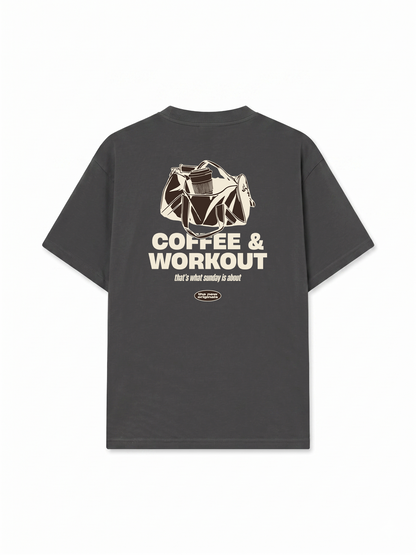 Áo Thun Relaxed Fit Coffee & Workout