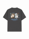 Áo Thun Relaxed Fit Angry Luv Cat Couple
