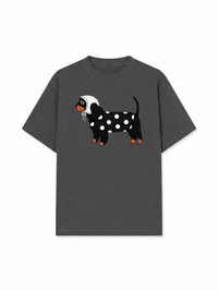 Áo Thun Relaxed Fit Cute Dotty Puppy