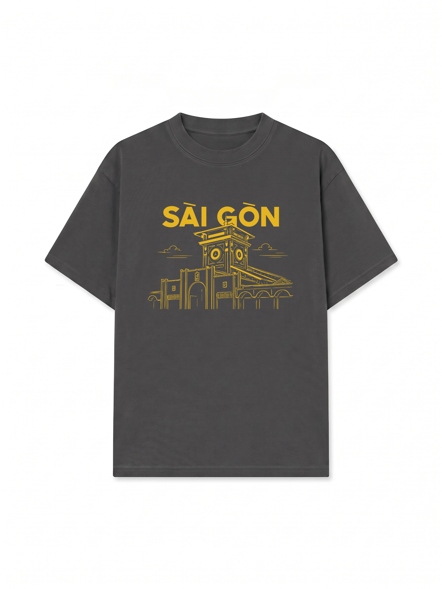 Áo Thun Relaxed Fit Chợ Bến Thành Sài Gòn