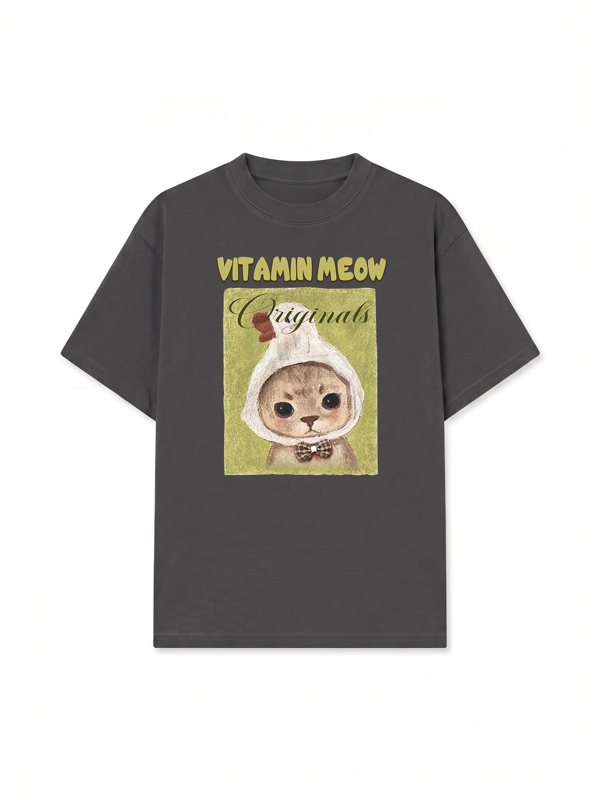Áo Thun Relaxed Fit  Vitamin Meow With Duck
