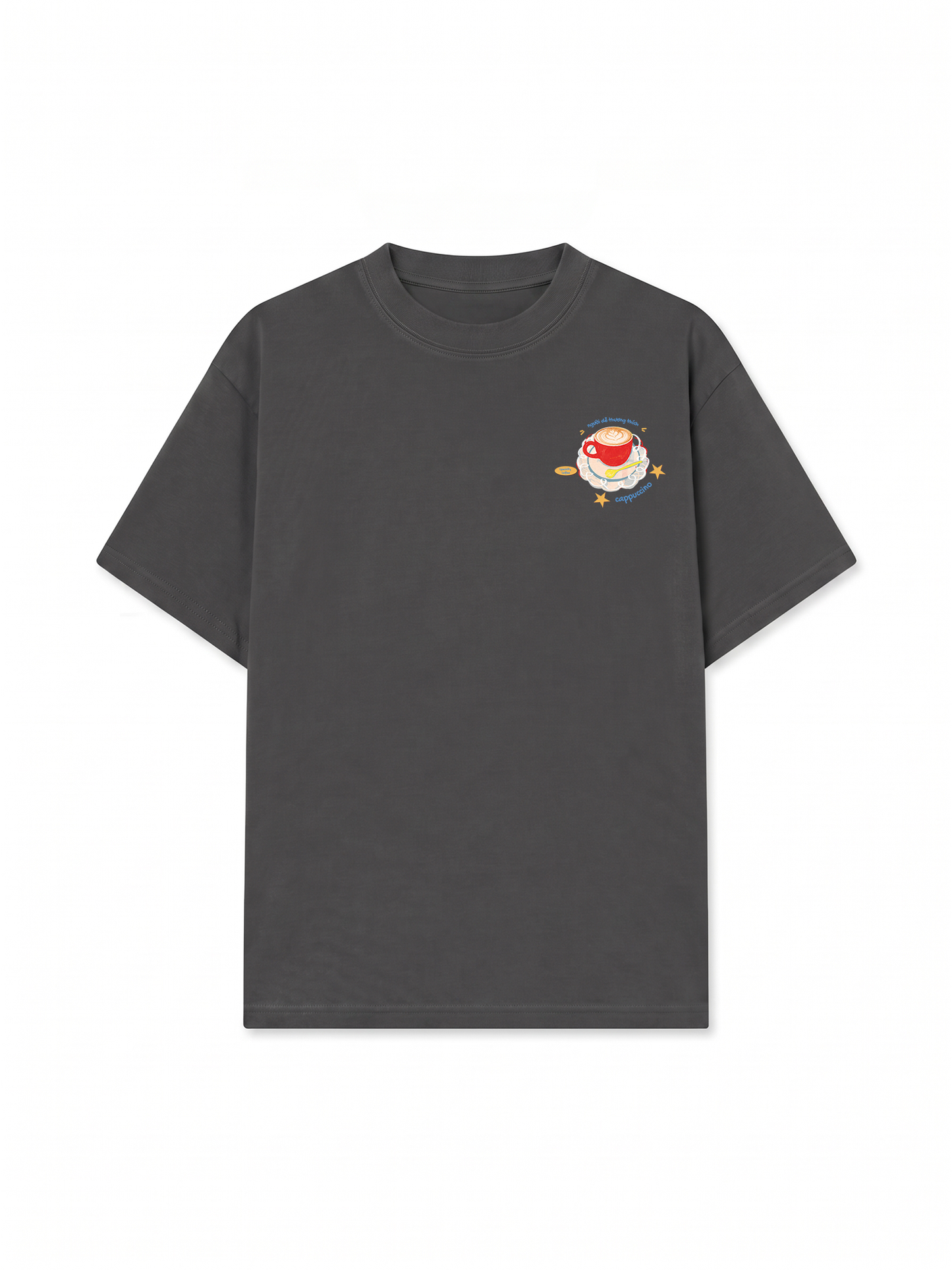 Áo Thun Relaxed Fit Người Dễ Thương Thích Cappuchino