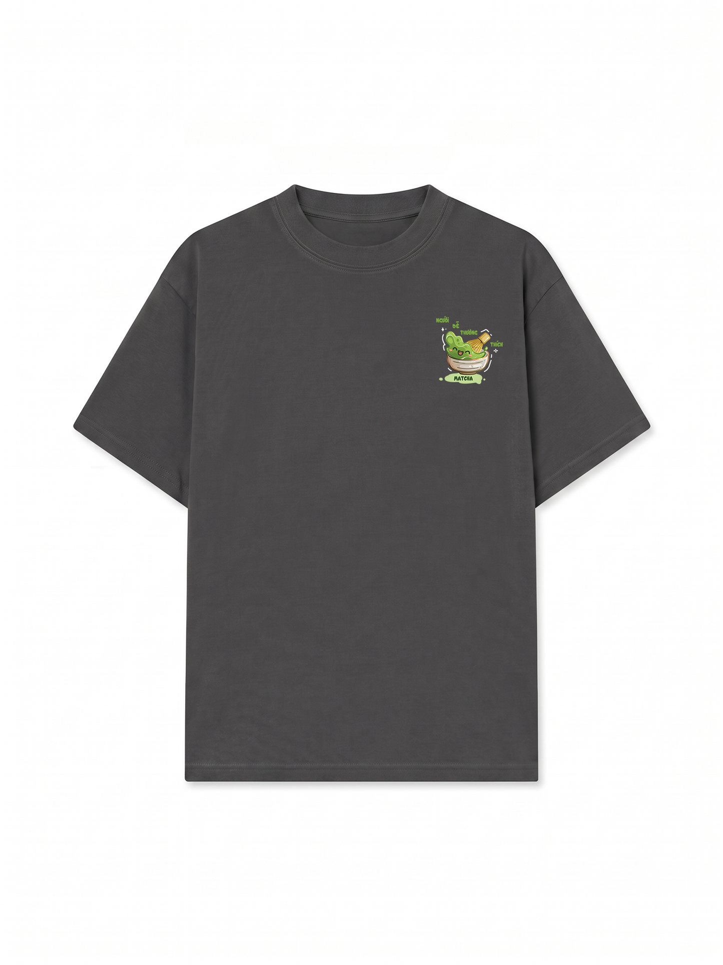 Áo Thun Relaxed Fit Người Dễ Thương Thích Matcha