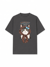 Áo Thun Relaxed Fit  Meowy Cat Brown