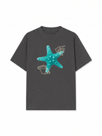 Áo Thun Relaxed Fit  Blue Tiffany Starfish