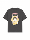 Áo Thun Relaxed Fit Meowy Cat Yellow Plaid