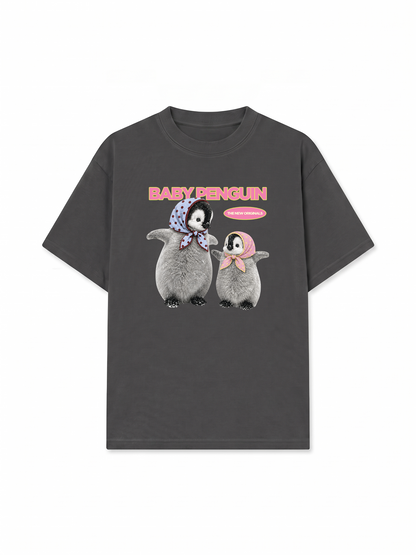 Áo Thun Relaxed Fit Baby Penguin