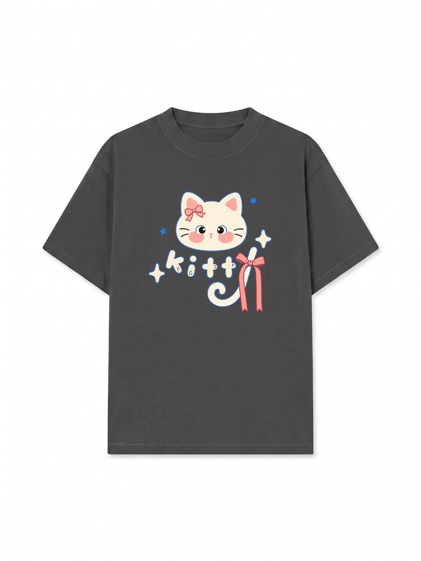 Áo Thun Relaxed Fit Blue Kitty