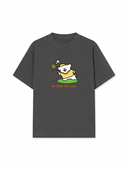 Áo Thun Relaxed Fit Mê Đánh Cầu Lông