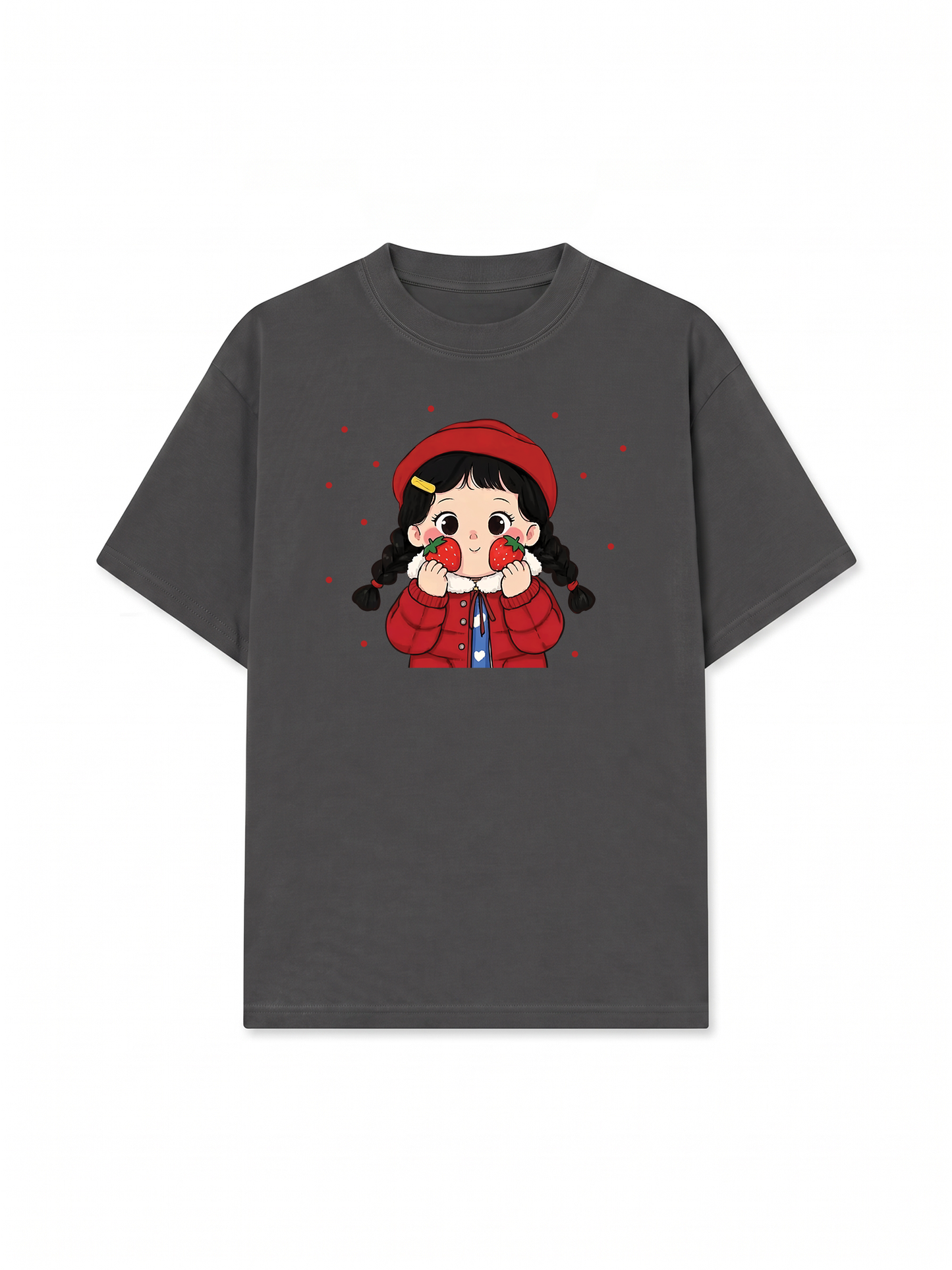 Áo Thun Relaxed Fit Dolly Girl Cute Strawberry Girl