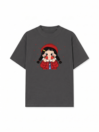 Áo Thun Relaxed Fit Dolly Girl Cute Strawberry Girl