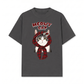 Áo Thun Relaxed Fit Meowy Cat Red Xmas Plaid