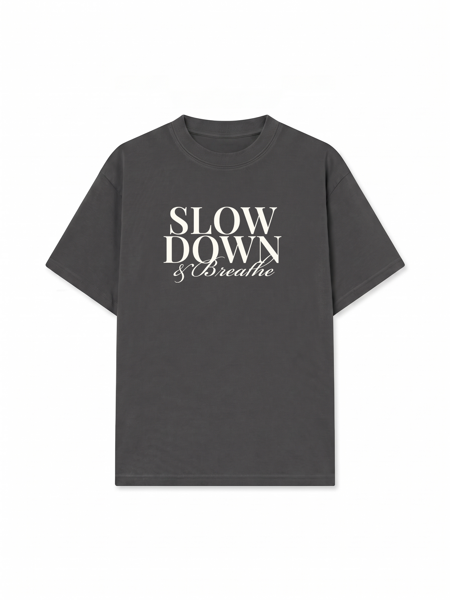 Áo Thun Relaxed Fit Slow Down & Breathe