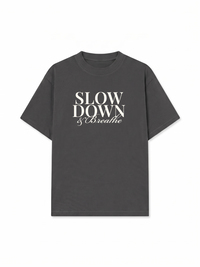 Áo Thun Relaxed Fit Slow Down & Breathe