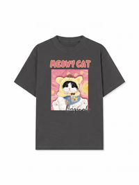 Áo Thun Relaxed Fit Meowy Cat Vicent