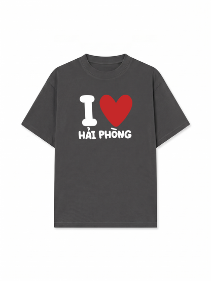 Áo Thun Relaxed Fit I Love Hải Phòng
