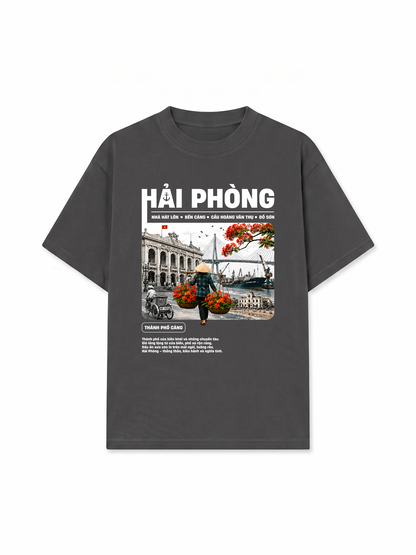 Áo Thun Relaxed Fit Thành Phố Cảng