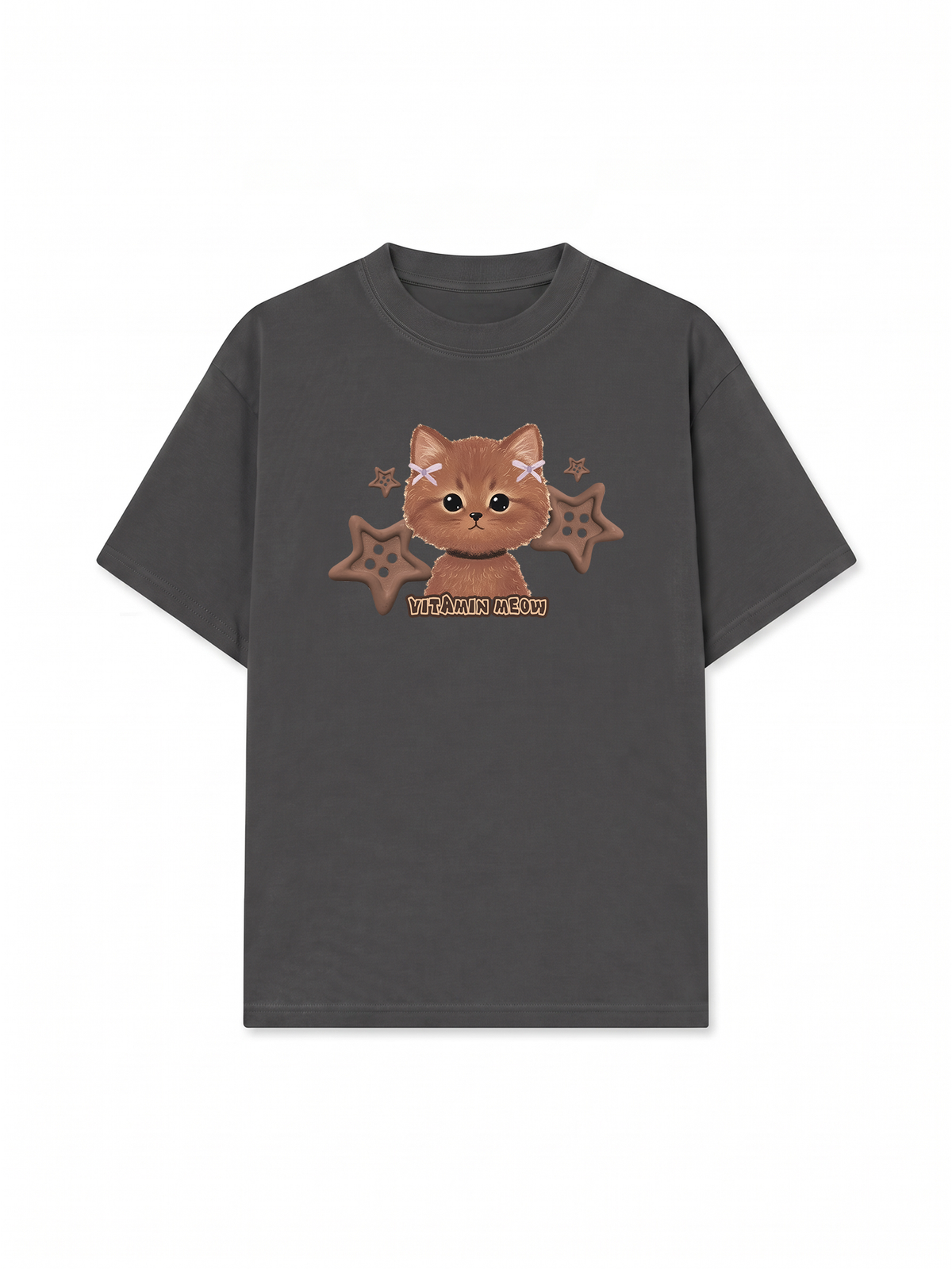 Áo Thun Relaxed Fit Brown Cat