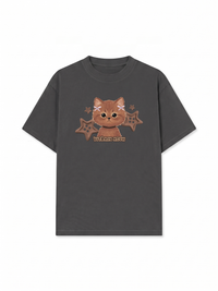 Áo Thun Relaxed Fit Brown Cat