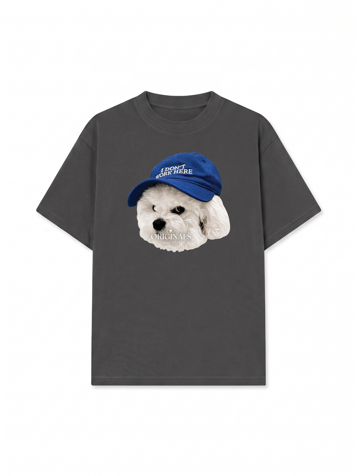 Áo Thun Relaxed Fit Puppy With Blue Hat