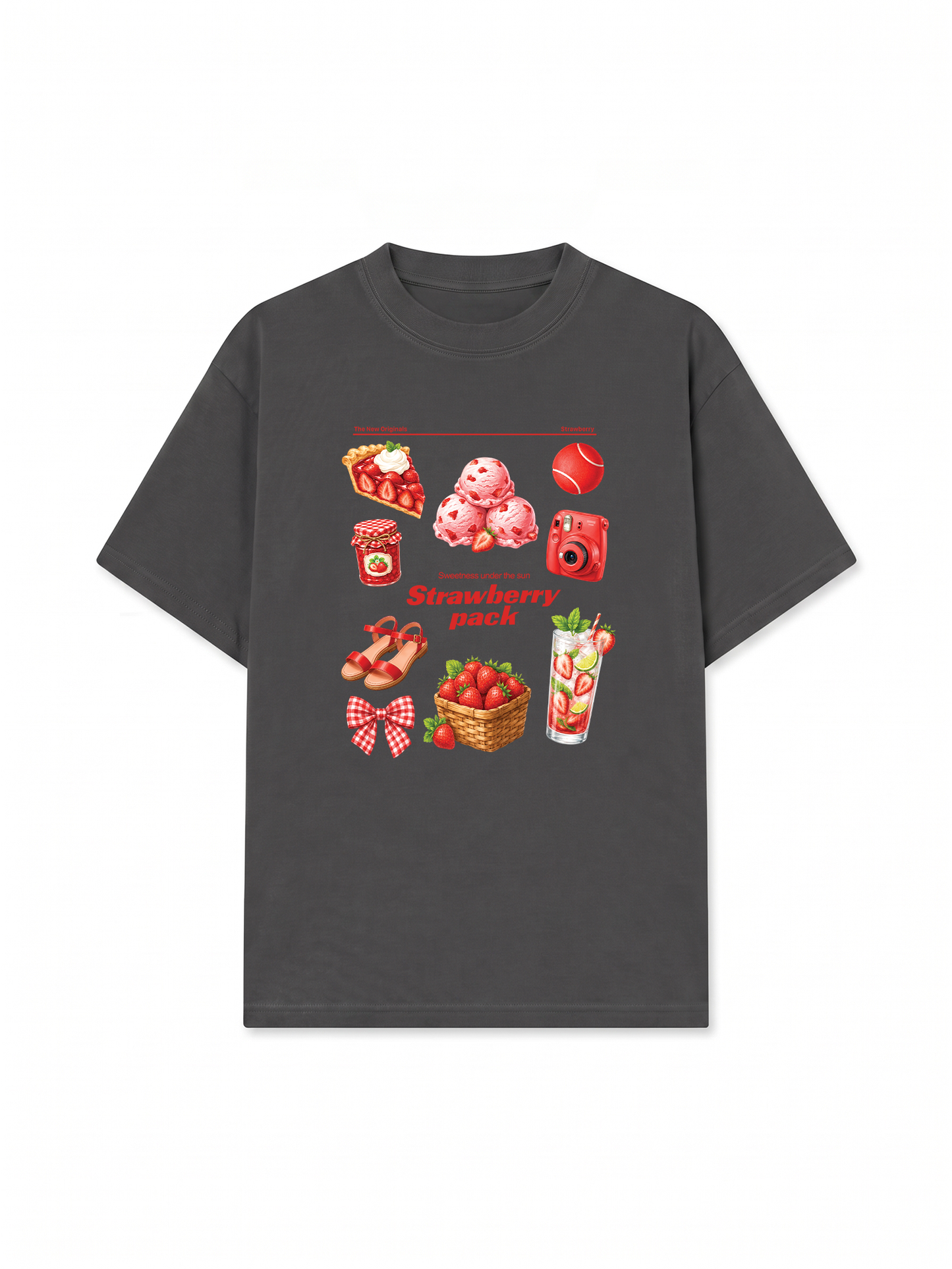 Áo Thun Relaxed Fit Strawberry Pack