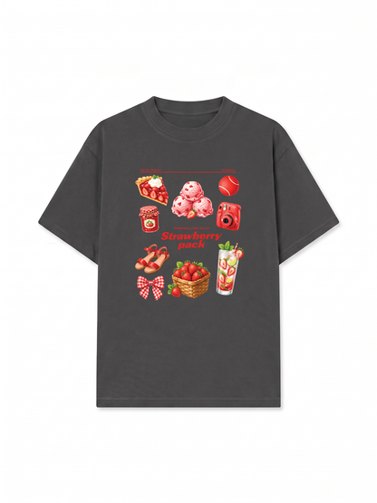 Áo Thun Relaxed Fit Strawberry Pack