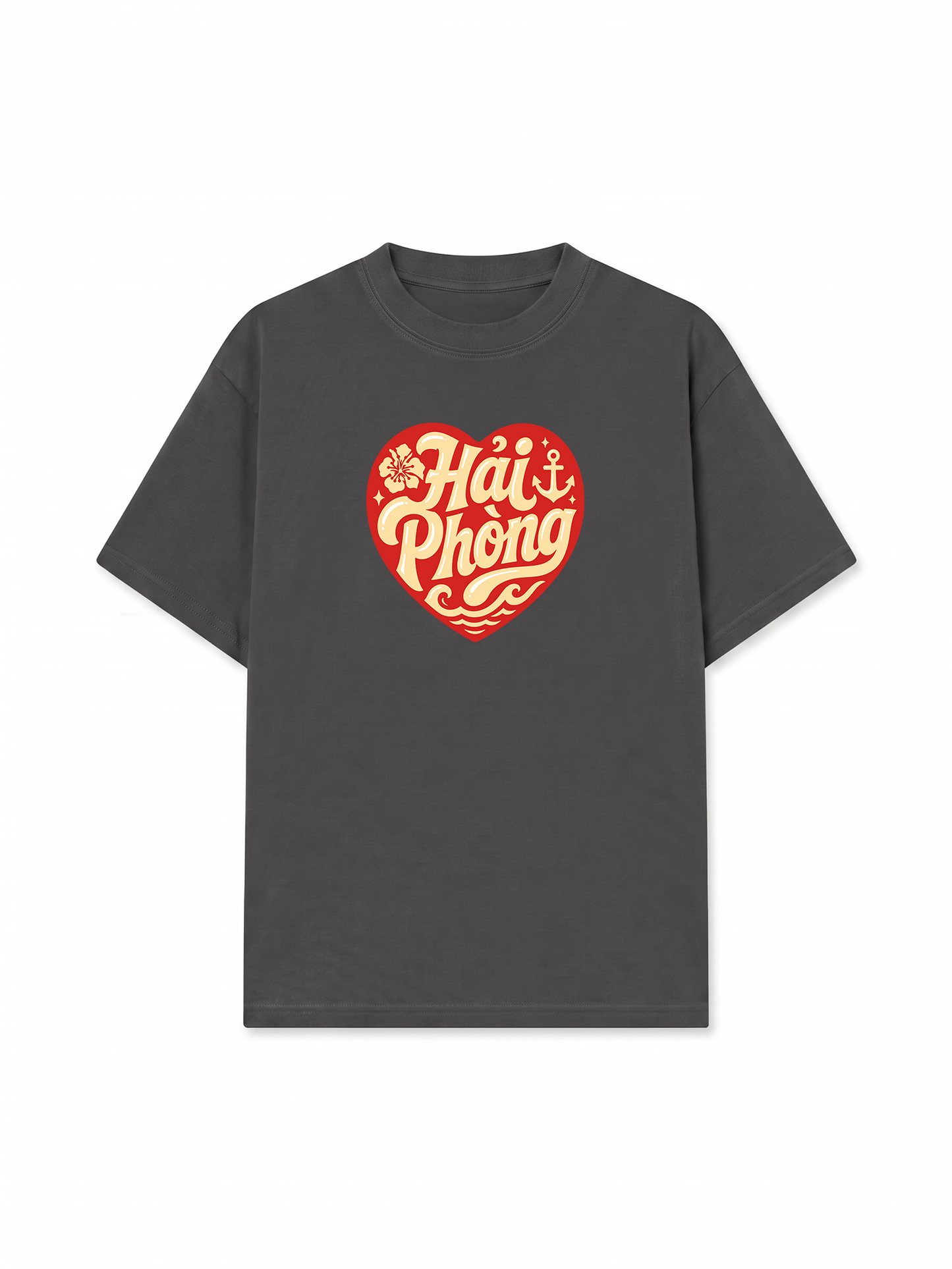 Áo Thun Relaxed Fit Hải Phòng In My Heart Retro
