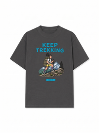 Áo Thun Relaxed Fit Keep Trekking For Girl