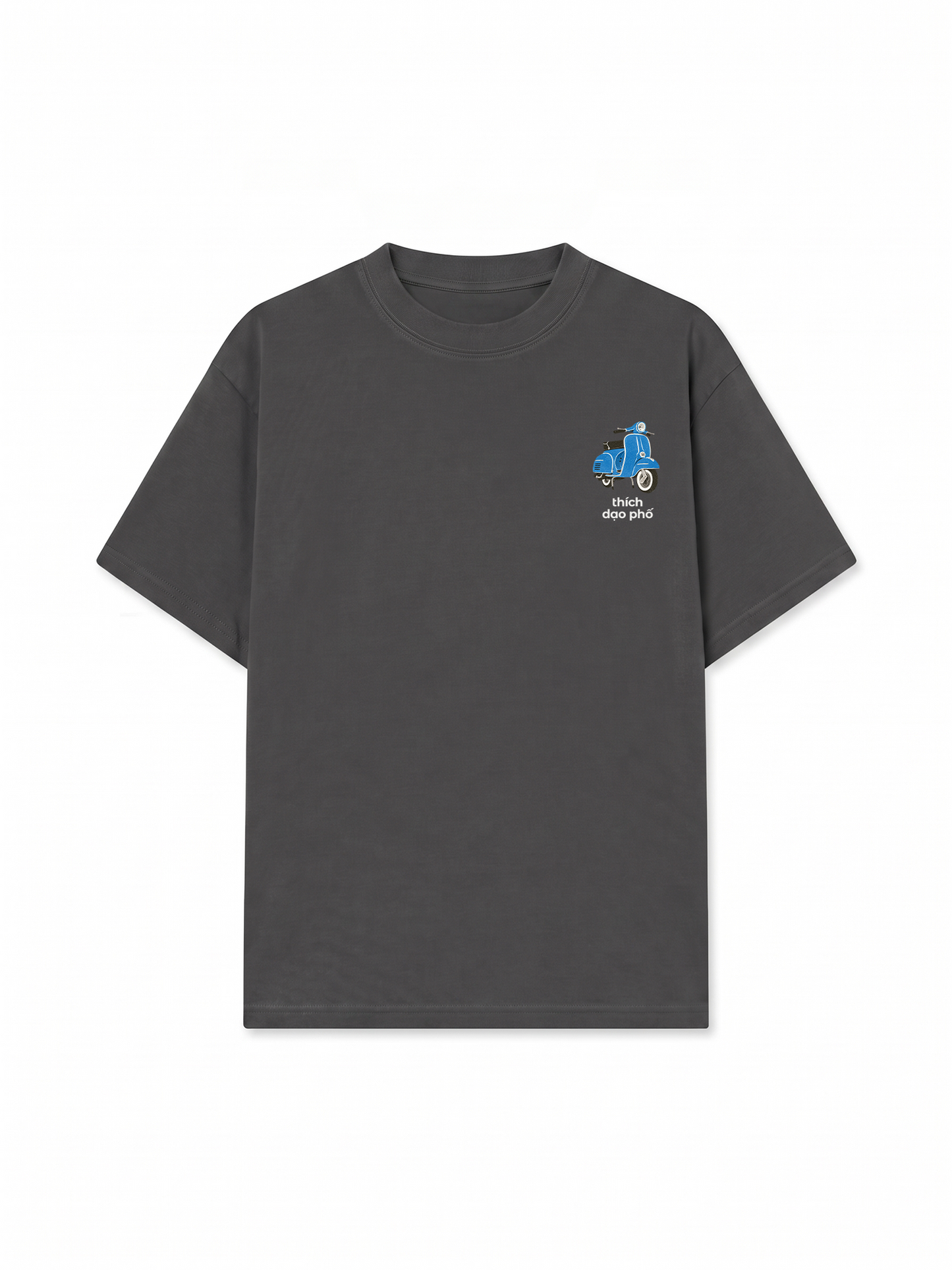 Áo Thun Relaxed Fit Thích Dạo Phố Blue