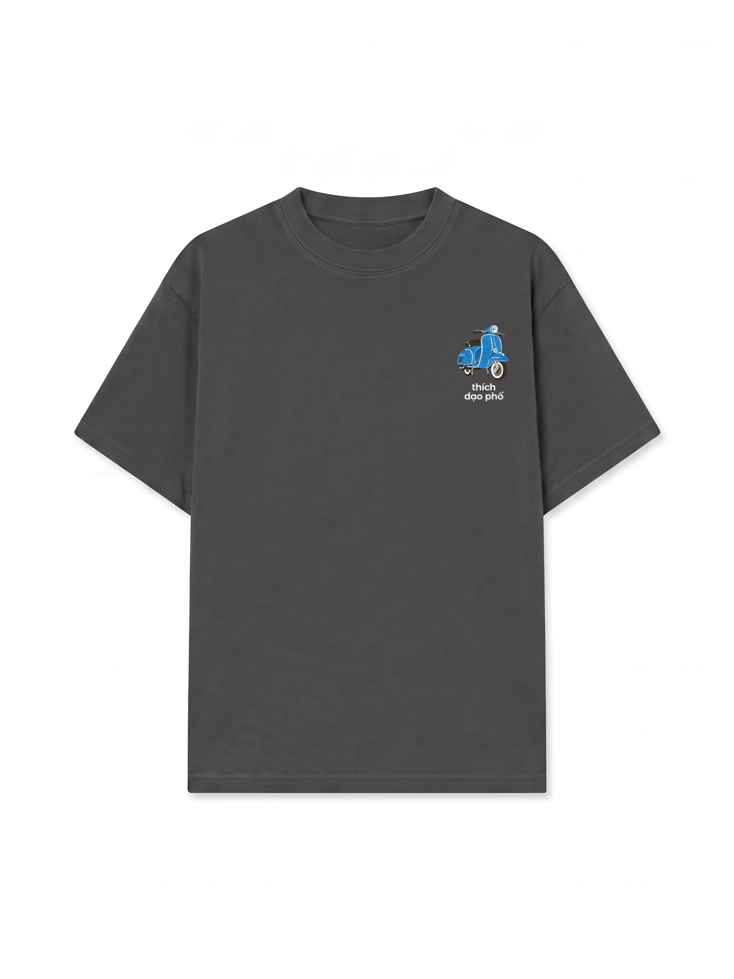 Áo Thun Relaxed Fit Thích Dạo Phố Blue
