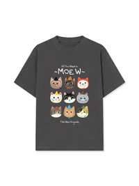 Áo Thun Relaxed Fit All You Need Is Moew
