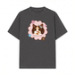 Áo Thun Relaxed Fit Cute Pink Flower Cat