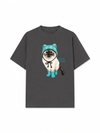 Áo Thun Relaxed Fit Working O'ttreats Blue Tiffany Meow