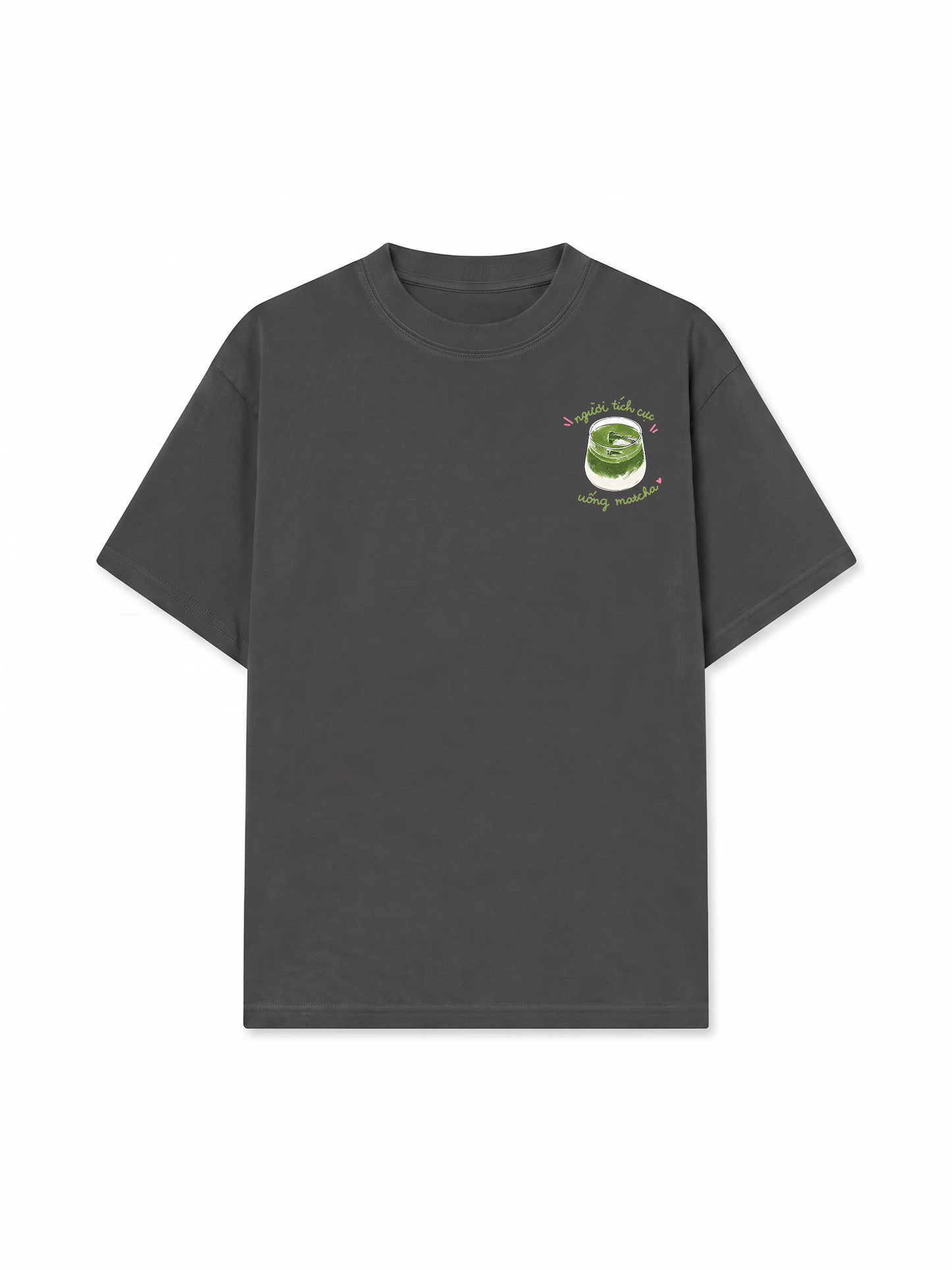 Áo Thun Relaxed Fit Người Tích Cực Uống Matcha