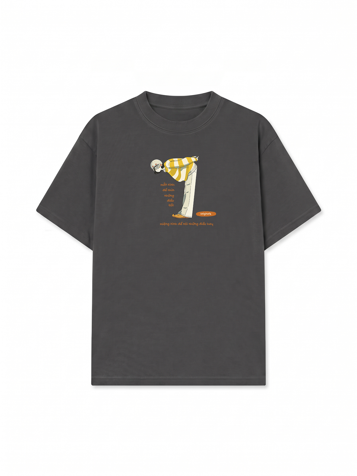 Áo Thun Relaxed Fit  Mắt Xinh Để Nhìn Những Điều Tốt, Miệng Xinh Để Nói Những Điều Hay