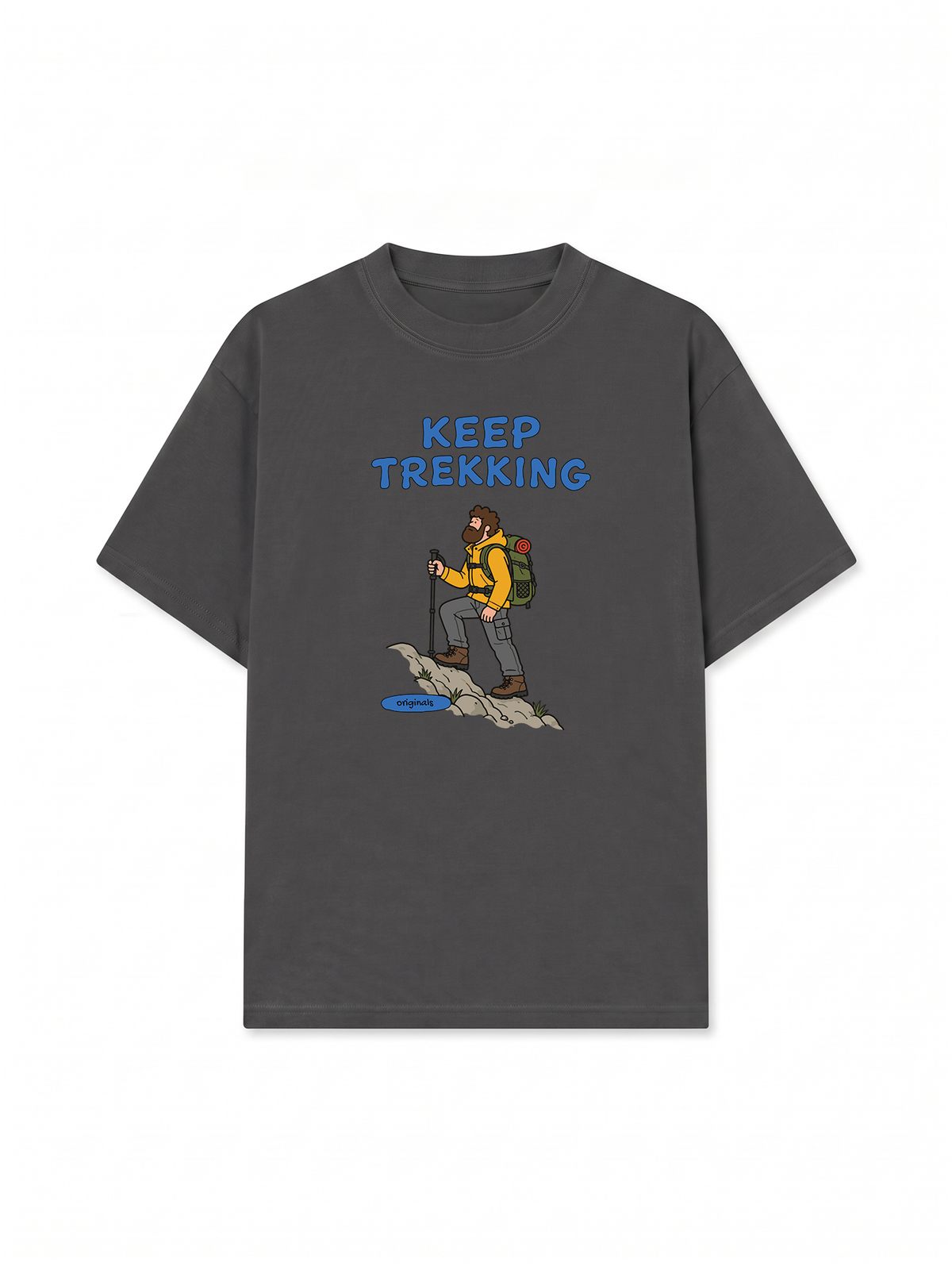 Áo Thun Relaxed Fit Blue Keep Trekking